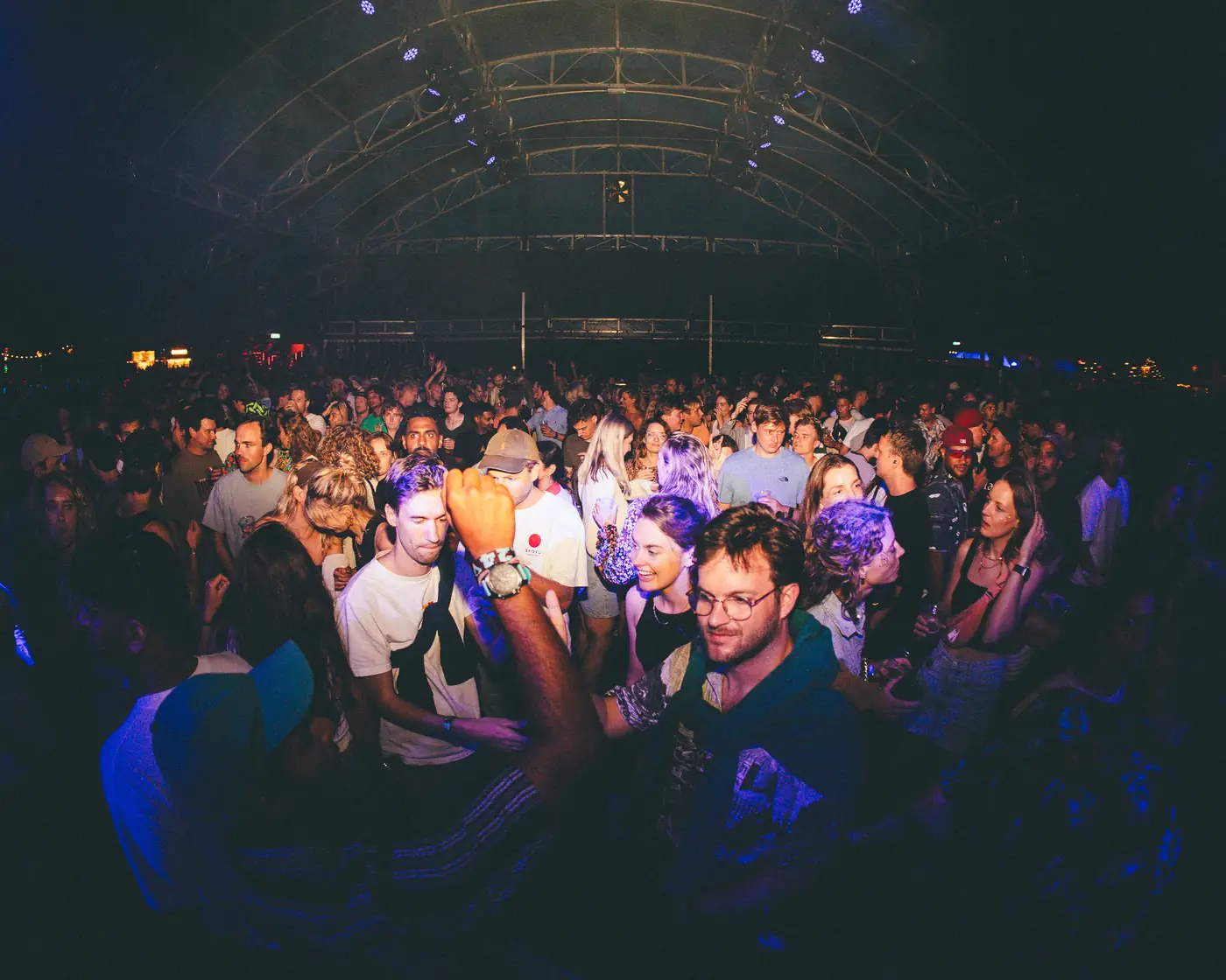 Crowd under the tent at Lowlands 2024